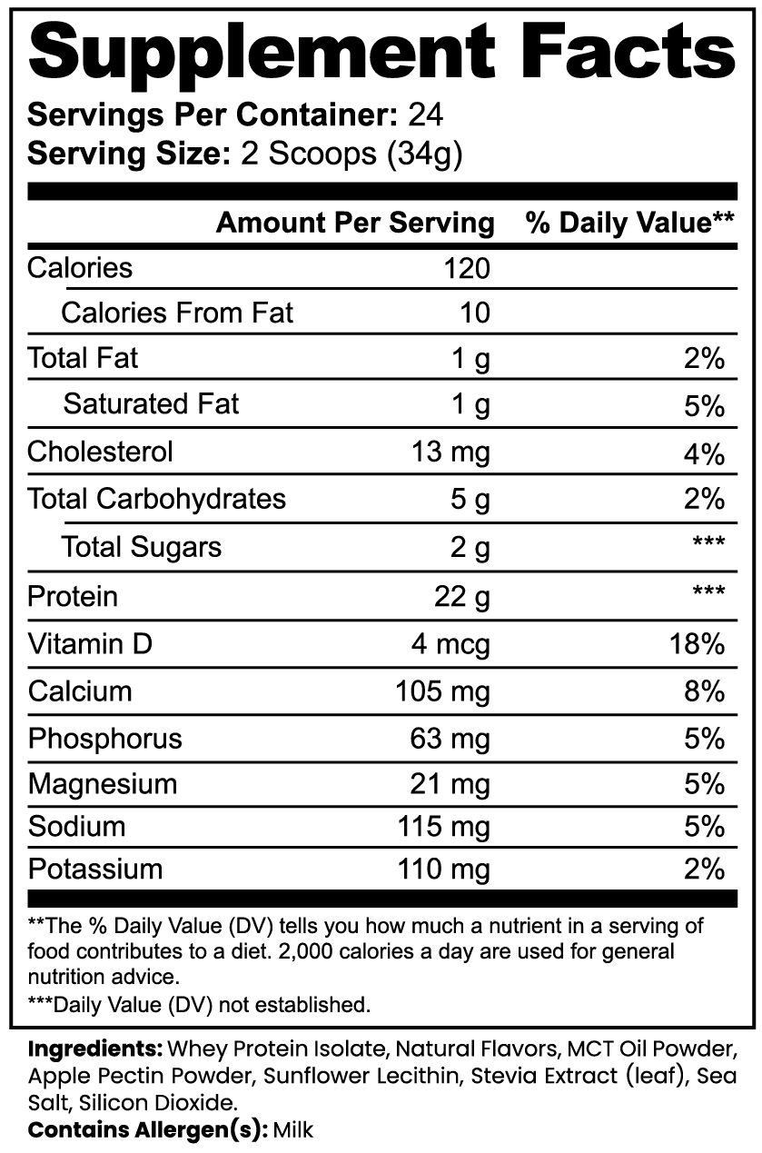 ProteinRise Advanced Whey Isolate – Vanilla - ProteinRise